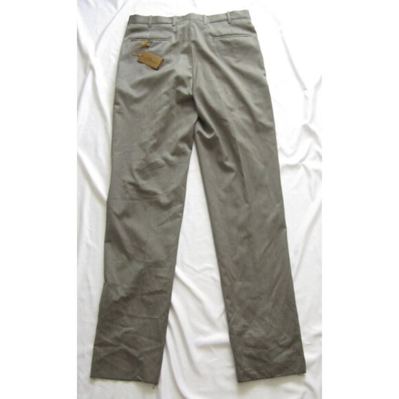 New W/ Tag Men Britches Winston Taupe Unhemmed Pants Sz 35R (MP312) Made in Itay - Picture 2 of 10